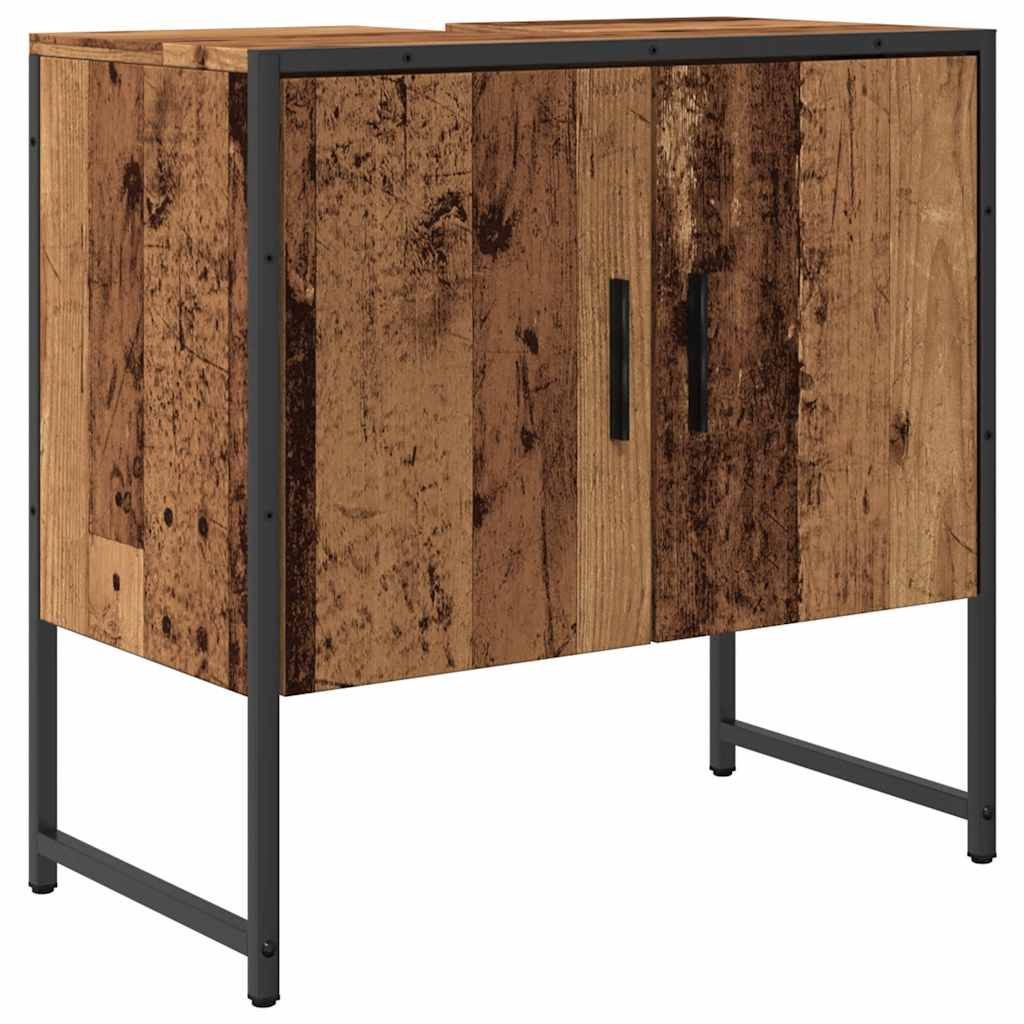 Mobile Lavabo Bagno Legno Antico 60x33x60 cm Legno Multistrato