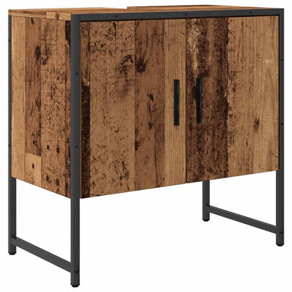 Mobile Lavabo Bagno Legno Antico 60x33x60 cm Legno Multistrato