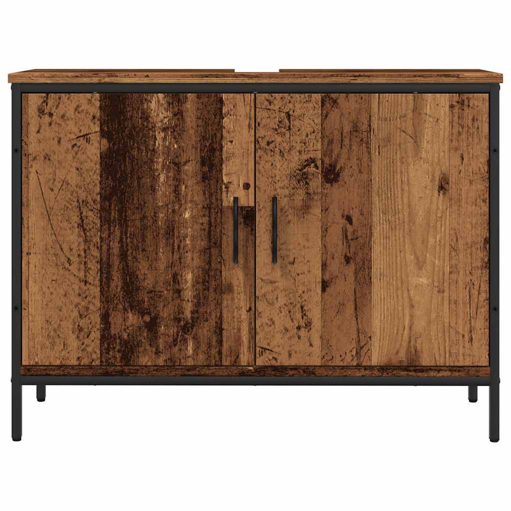 Mobile Lavabo Bagno Legno Antico 60x33x60 cm Legno Multistrato