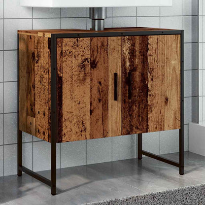 Mobile Lavabo Bagno Legno Antico 60x33x60 cm Legno Multistrato