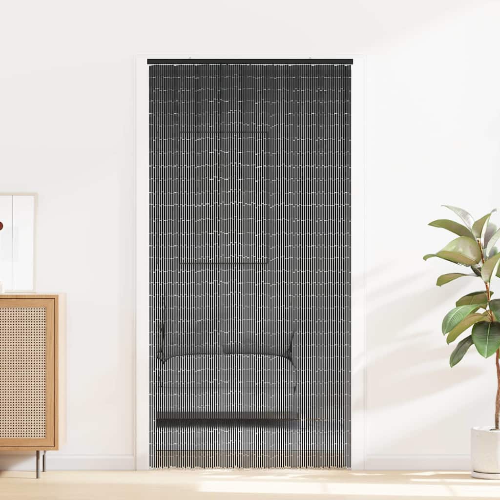 Tenda Antimosche per Porte Grigio Scuro 90x220 cm BambÃ¹
