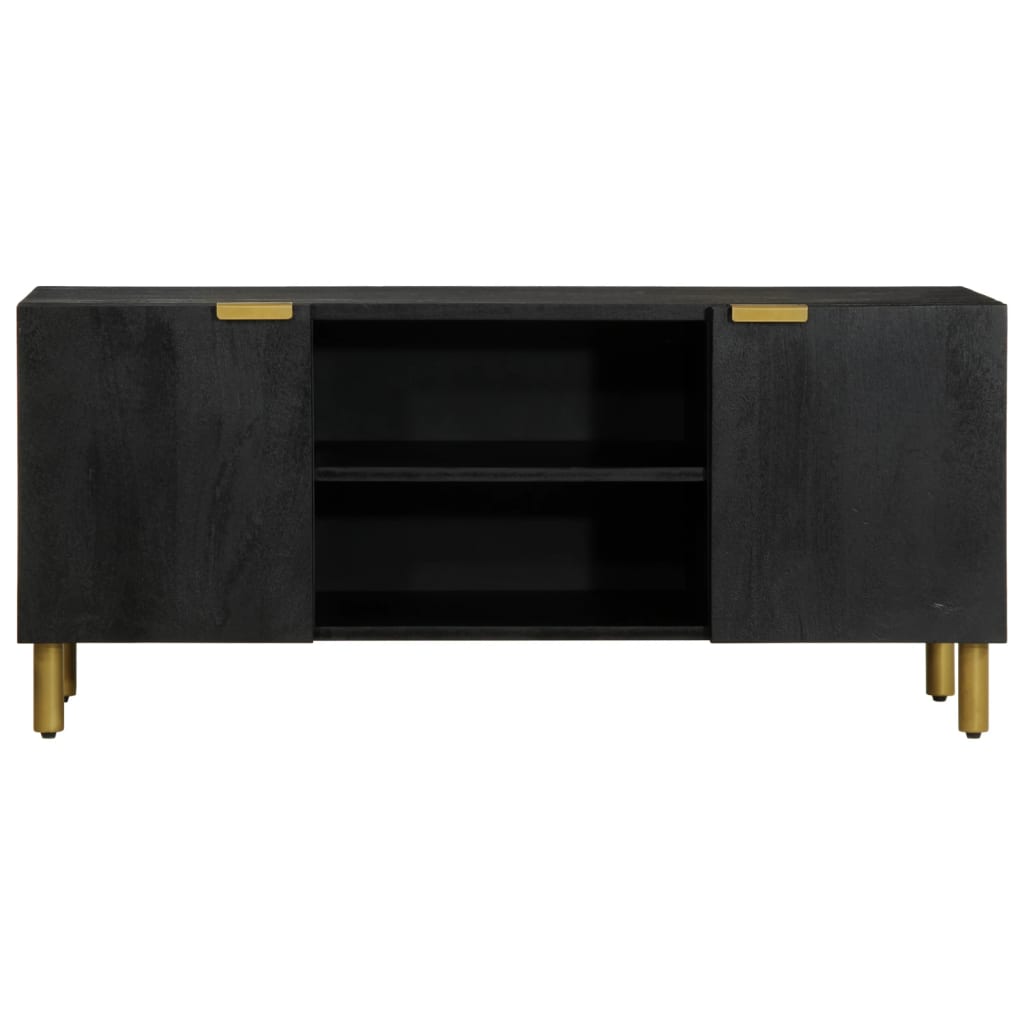 Mobile Porta TV Nero 105x33x46 cm in Legno Multistrato