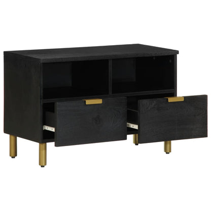 Mobile Porta TV Nero 70x33x46 cm in Legno Multistrato