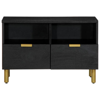 Mobile Porta TV Nero 70x33x46 cm in Legno Multistrato