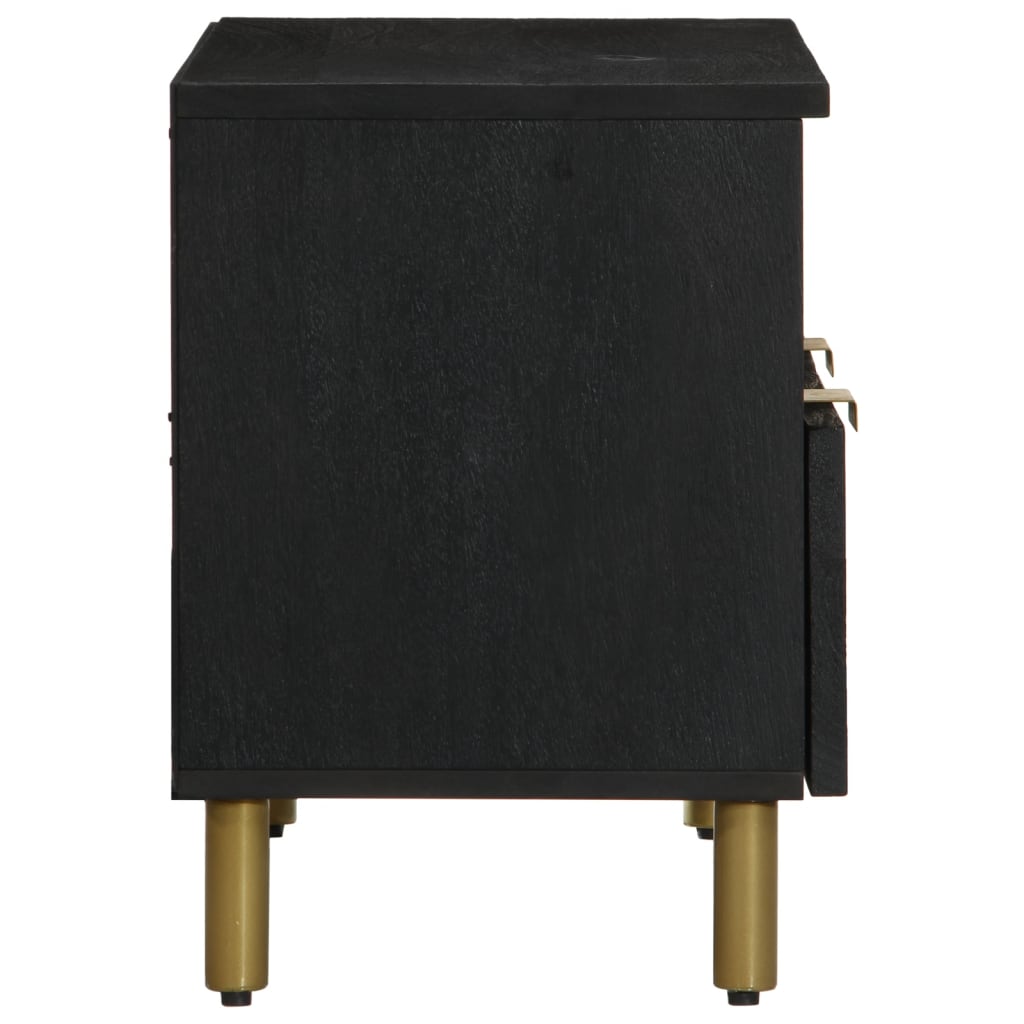 Mobile Porta TV Nero 70x33x46 cm in Legno Multistrato