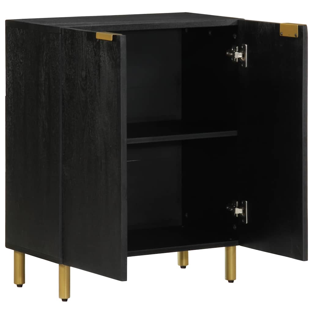 Credenza Nera 60x33x75 cm in Legno Multistrato