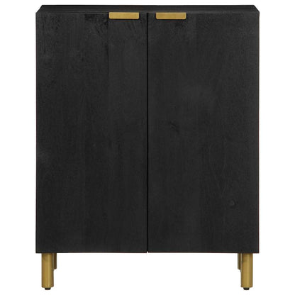 Credenza Nera 60x33x75 cm in Legno Multistrato