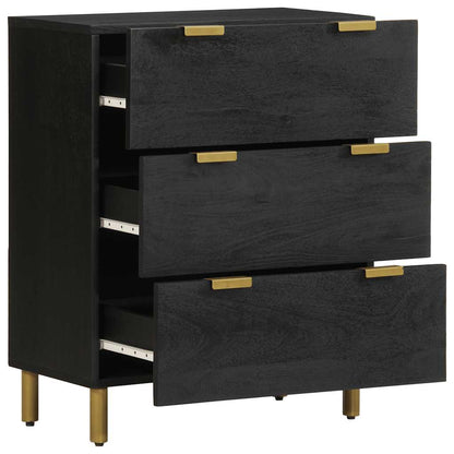 Credenza Nera 60x33x75 cm in Legno Multistrato