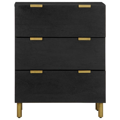 Credenza Nera 60x33x75 cm in Legno Multistrato