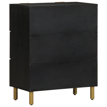 Credenza Nera 60x33x75 cm in Legno Multistrato