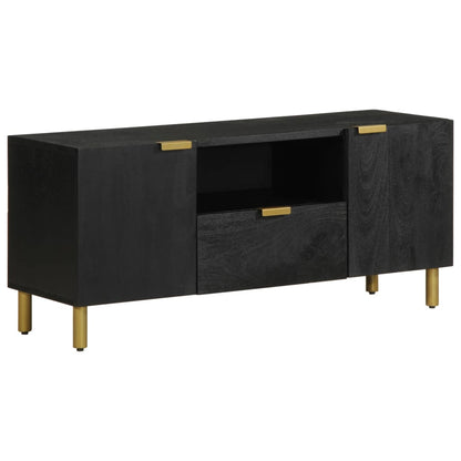 Mobile Porta TV Nero 105x33x46 cm in Legno Multistrato