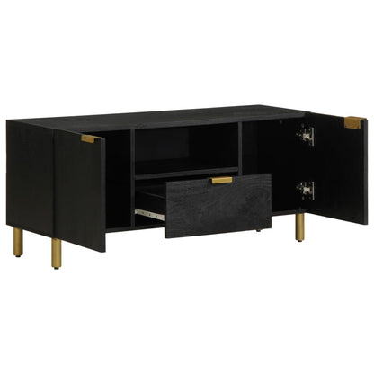 Mobile Porta TV Nero 105x33x46 cm in Legno Multistrato