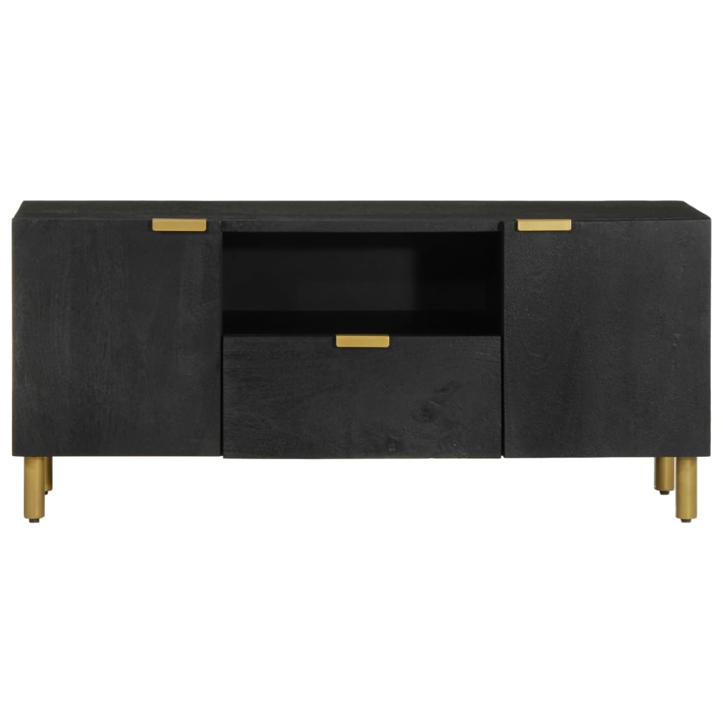 Mobile Porta TV Nero 105x33x46 cm in Legno Multistrato