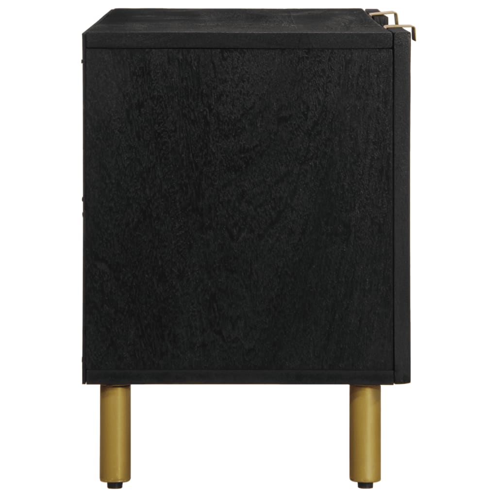 Mobile Porta TV Nero 105x33x46 cm in Legno Multistrato