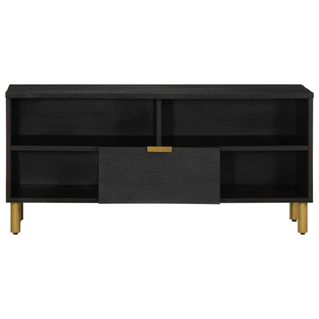 Mobile Porta TV Nero 100x33x46 cm in Legno Multistrato
