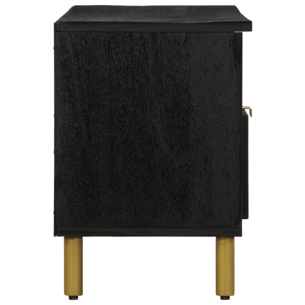 Mobile Porta TV Nero 100x33x46 cm in Legno Multistrato