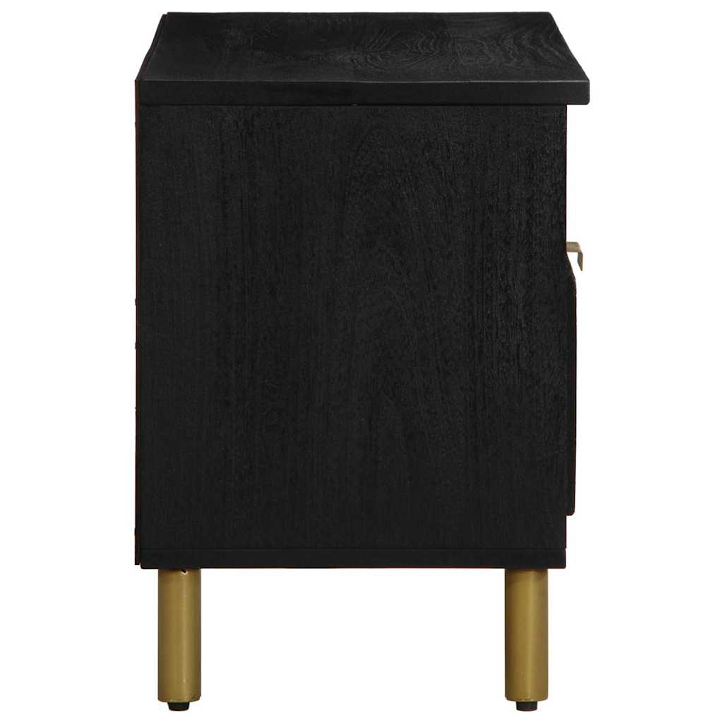 Mobile Porta TV Nero 80x33x46 cm in Legno Multistrato