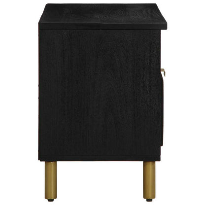 Mobile Porta TV Nero 80x33x46 cm in Legno Multistrato
