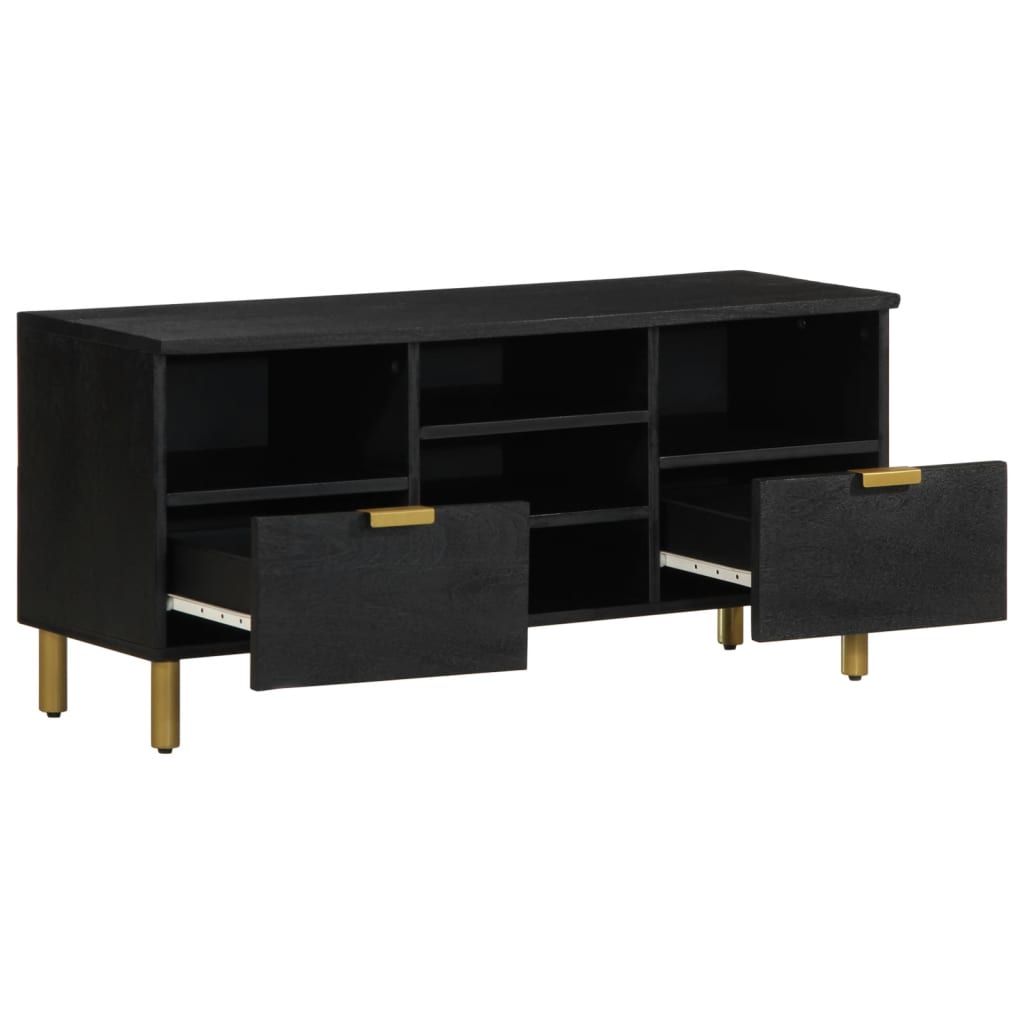 Mobile Porta TV Nero 100x33x46 cm in Legno Multistrato