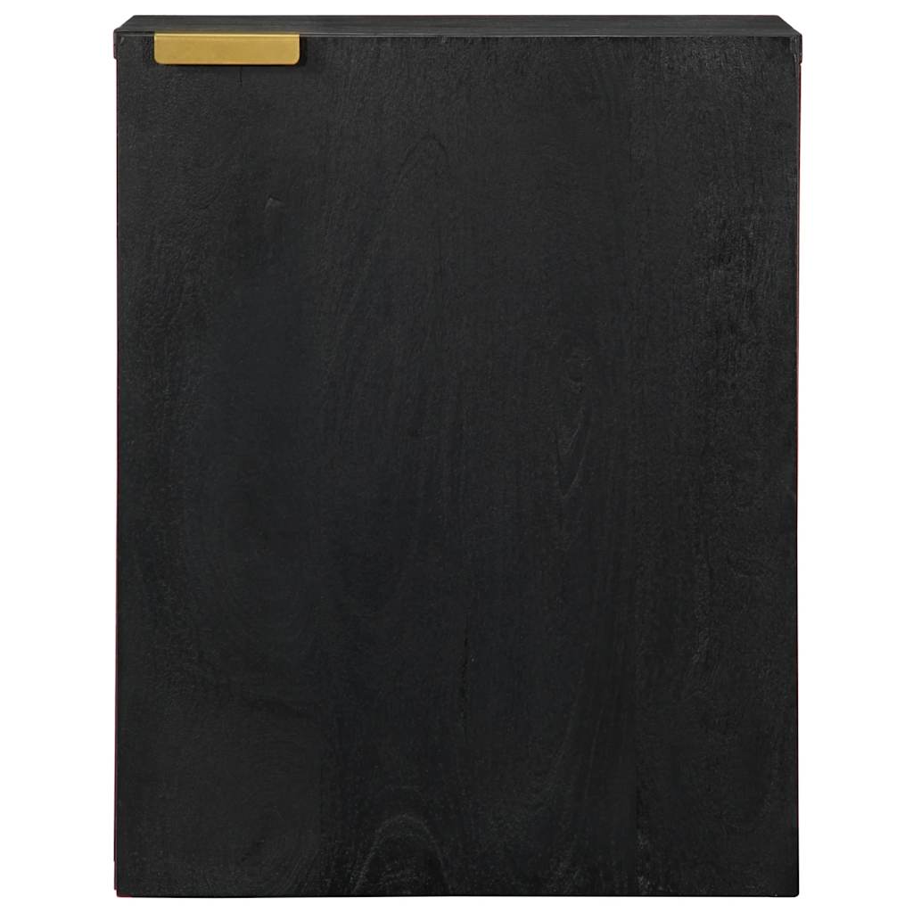 Mobile Pensile da Bagno Nero 38x33x48 cm in Legno Multistrato