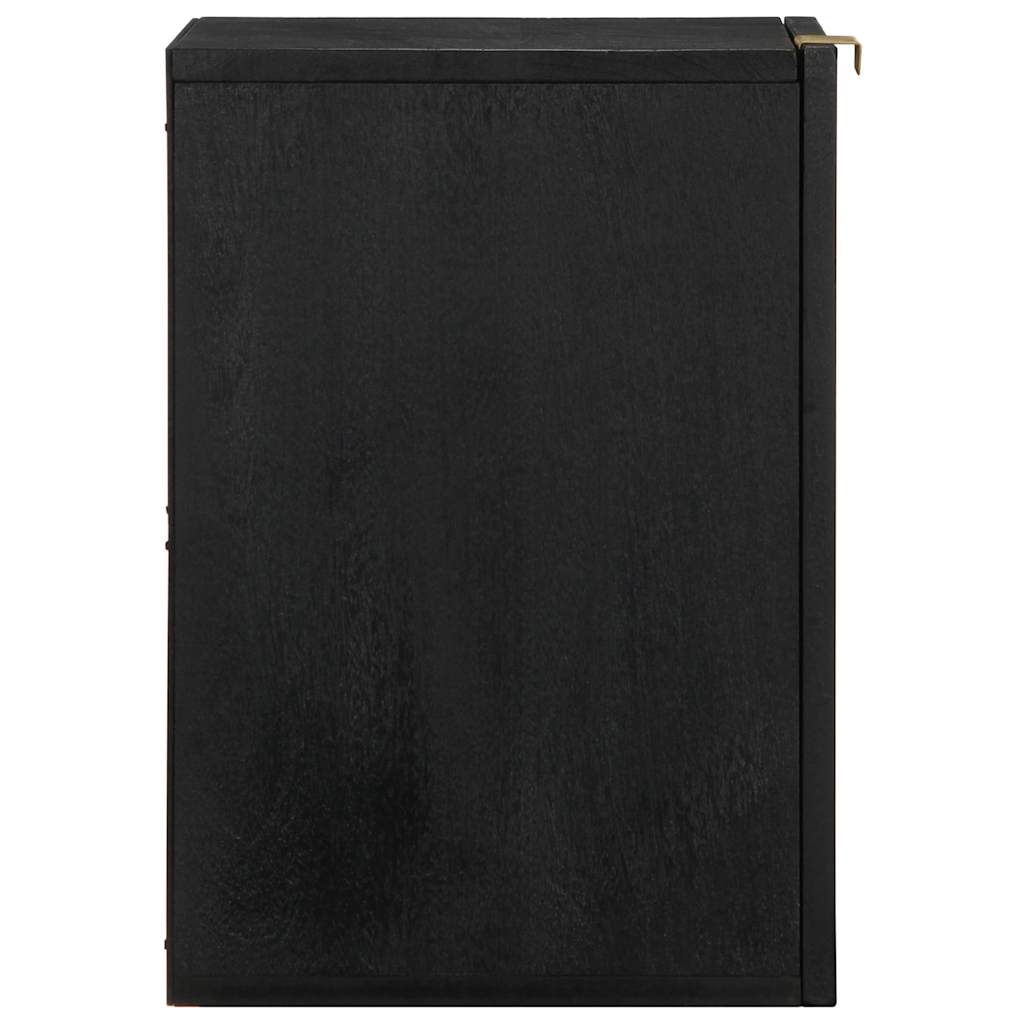 Mobile Pensile da Bagno Nero 38x33x48 cm in Legno Multistrato