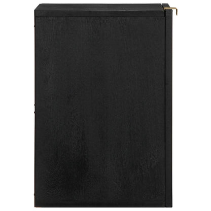 Mobile Pensile da Bagno Nero 38x33x48 cm in Legno Multistrato