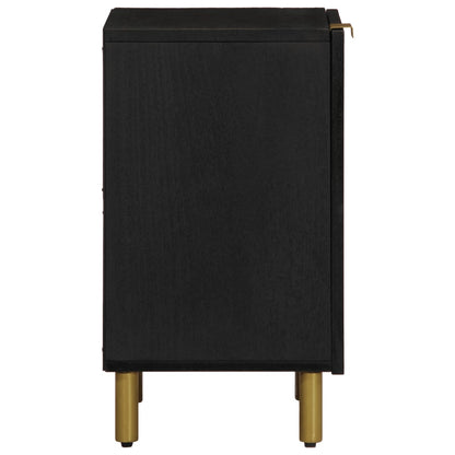 Mobile da Bagno Nero 38x33x58 cm in Legno Multistrato