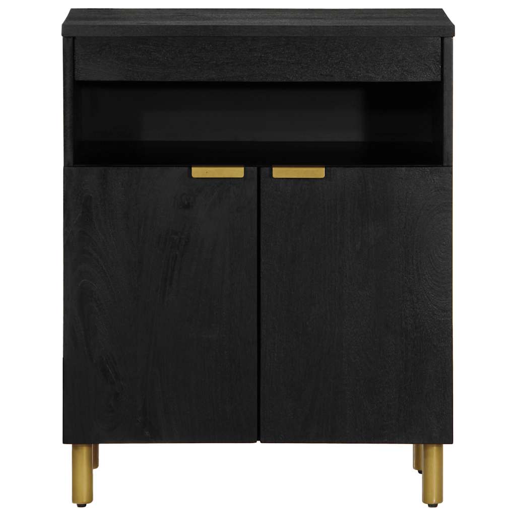 Credenza Nera 60x33x75 cm in Legno Multistrato
