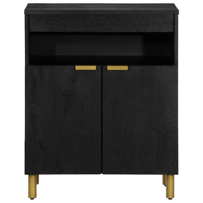 Credenza Nera 60x33x75 cm in Legno Multistrato