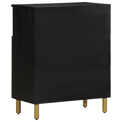 Credenza Nera 60x33x75 cm in Legno Multistrato