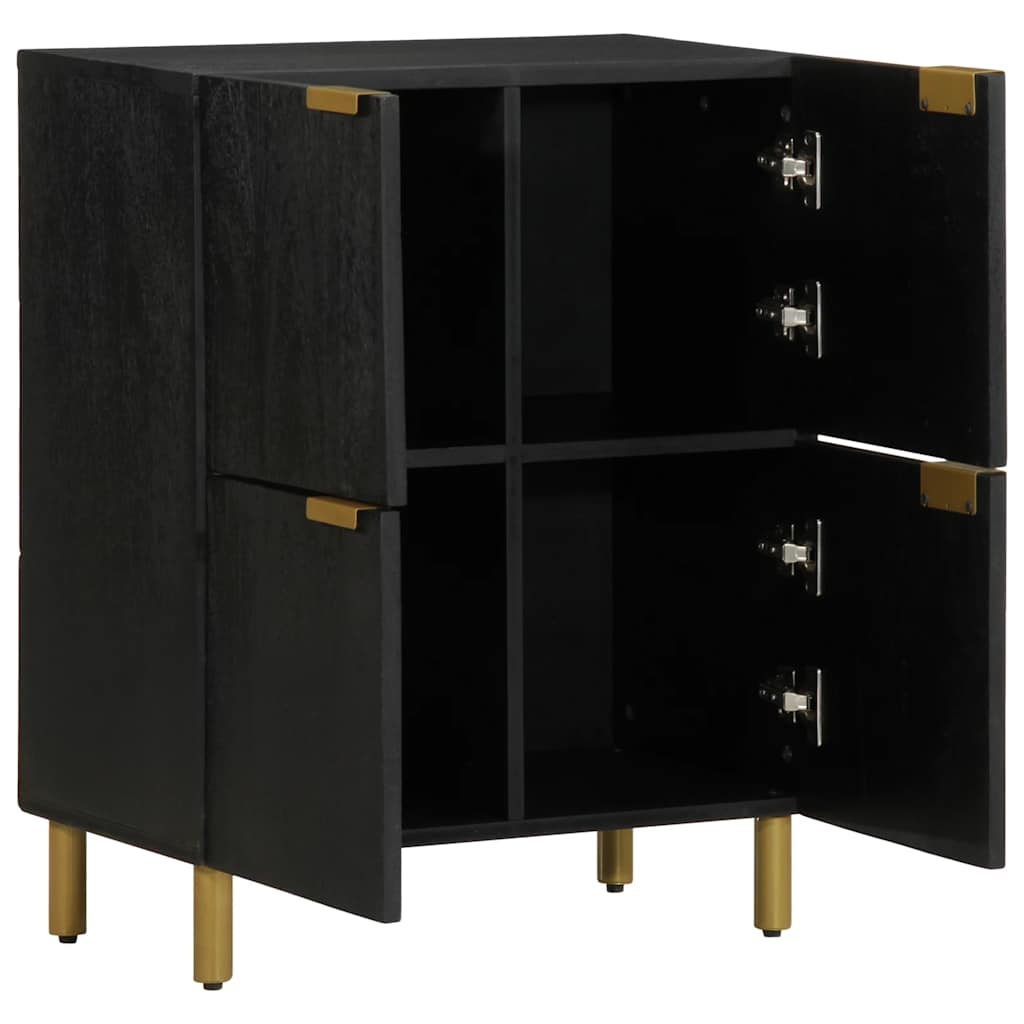 Credenza Nera 60x33x75 cm in Legno Multistrato