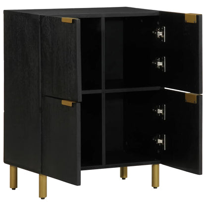 Credenza Nera 60x33x75 cm in Legno Multistrato