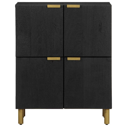 Credenza Nera 60x33x75 cm in Legno Multistrato