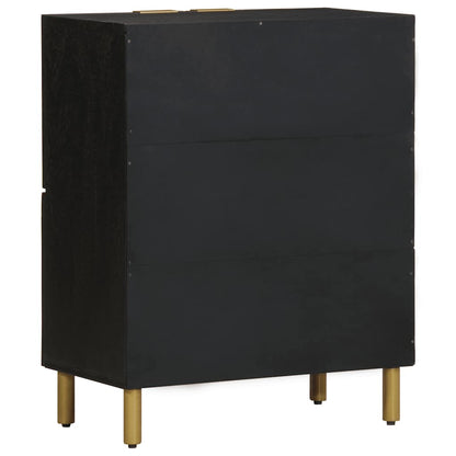 Credenza Nera 60x33x75 cm in Legno Multistrato
