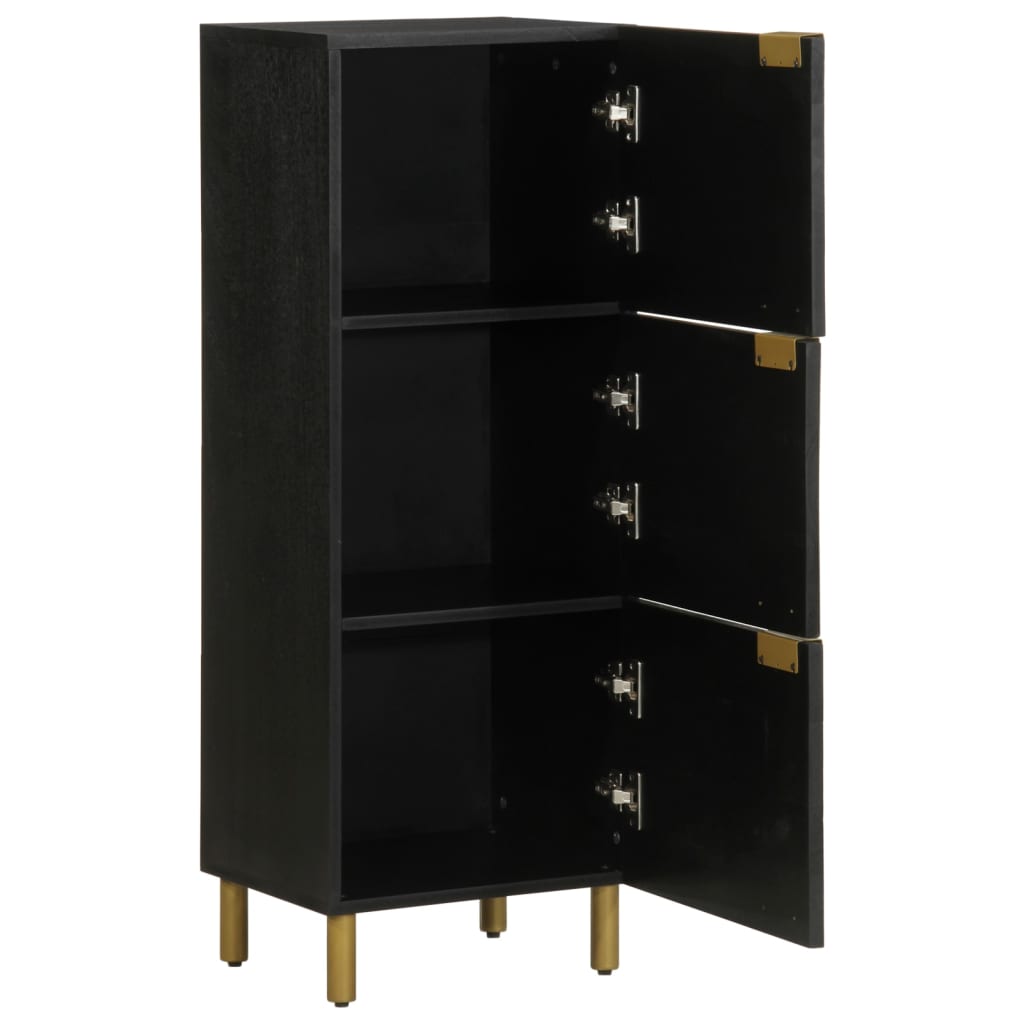 Credenza Nera 40x33x110 cm in Legno Multistrato