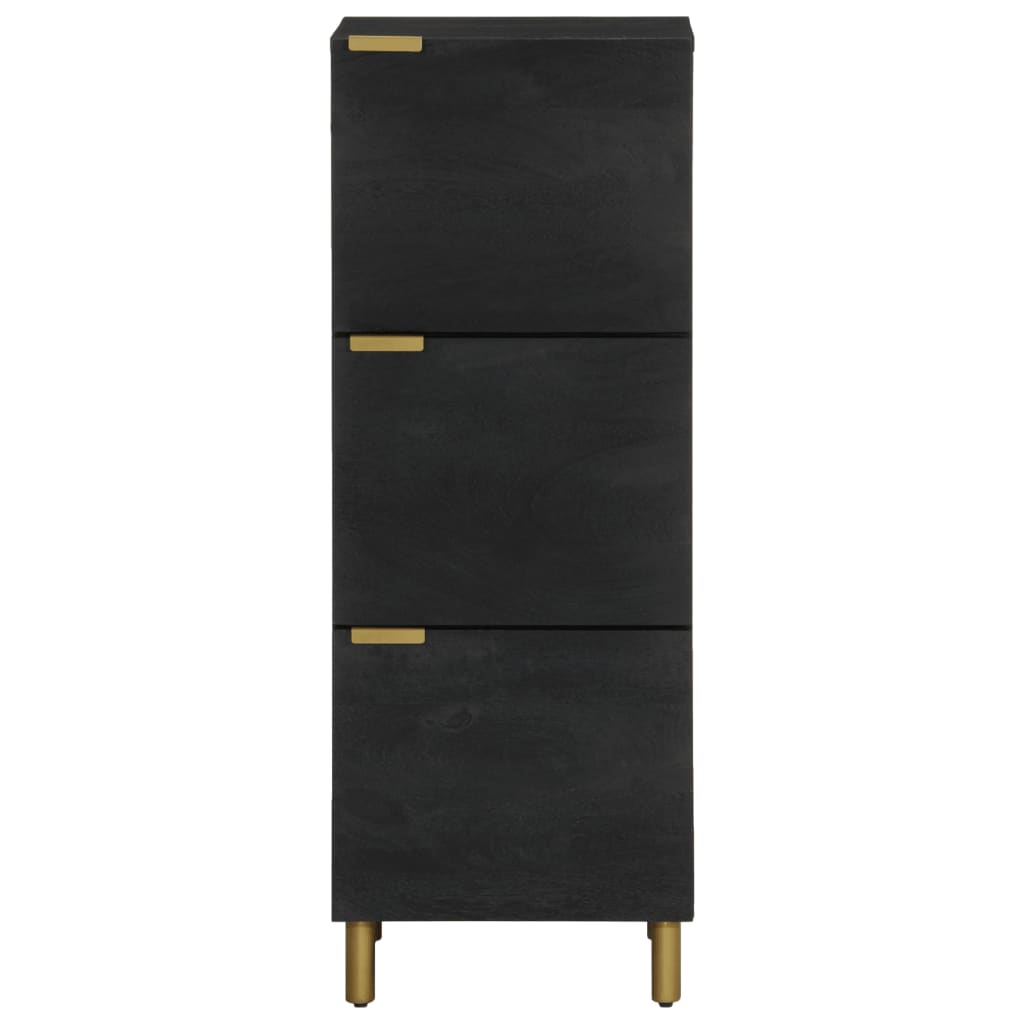 Credenza Nera 40x33x110 cm in Legno Multistrato