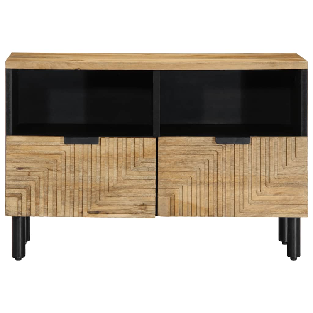 Mobile Porta TV Marrone 70x33x46 cm in Legno Massello di Mango