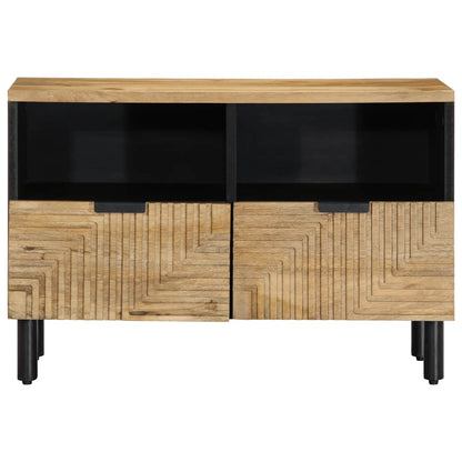 Mobile Porta TV Marrone 70x33x46 cm in Legno Massello di Mango
