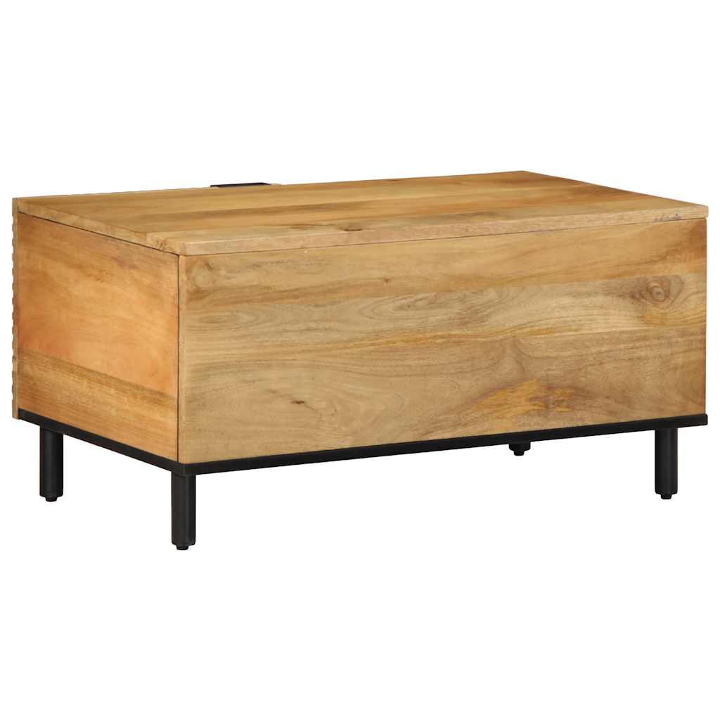 Tavolino da Salotto Marrone 80x50x40 cm Legno Massello di Mango