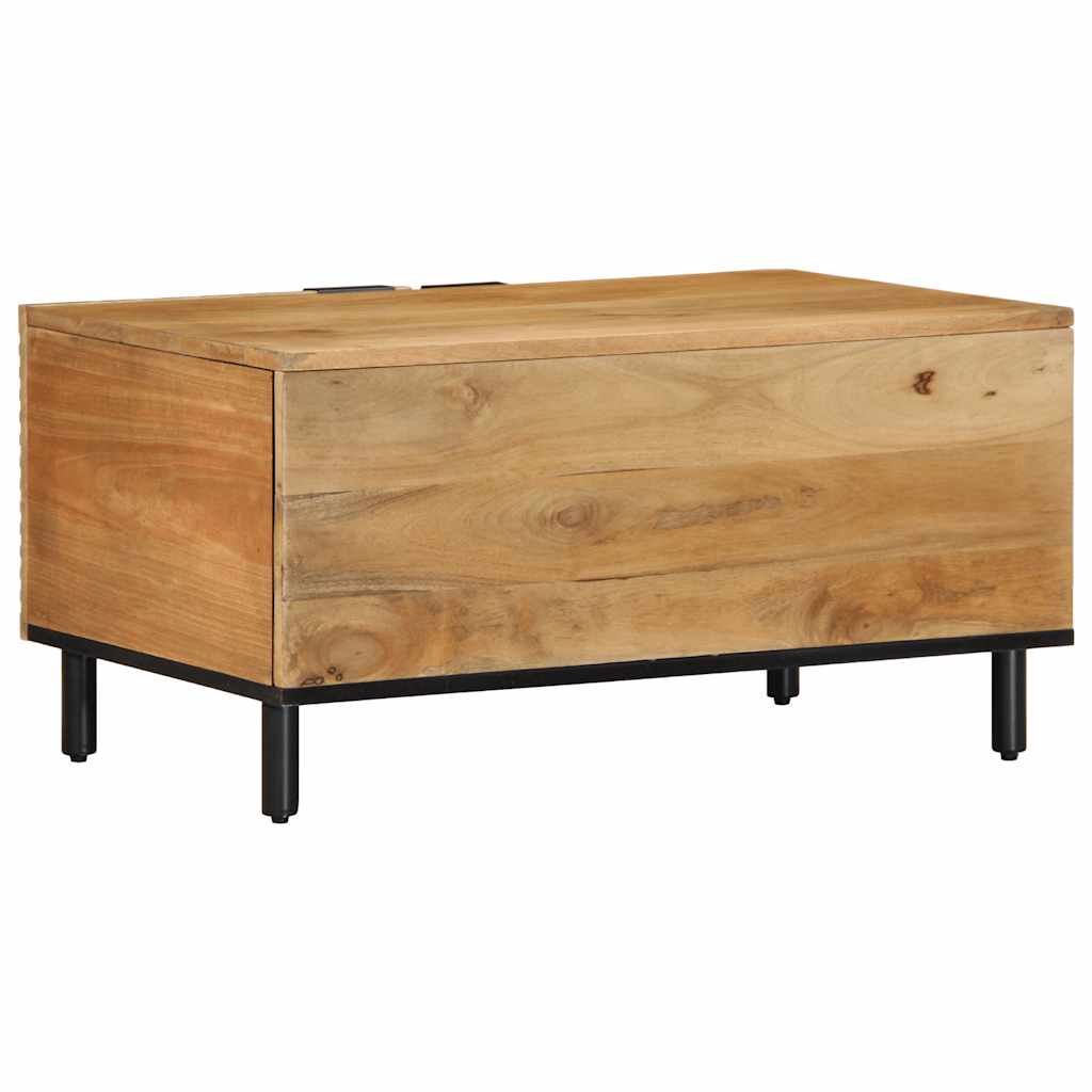 Tavolino da Salotto Marrone 80x50x40 cm Legno Massello di Mango