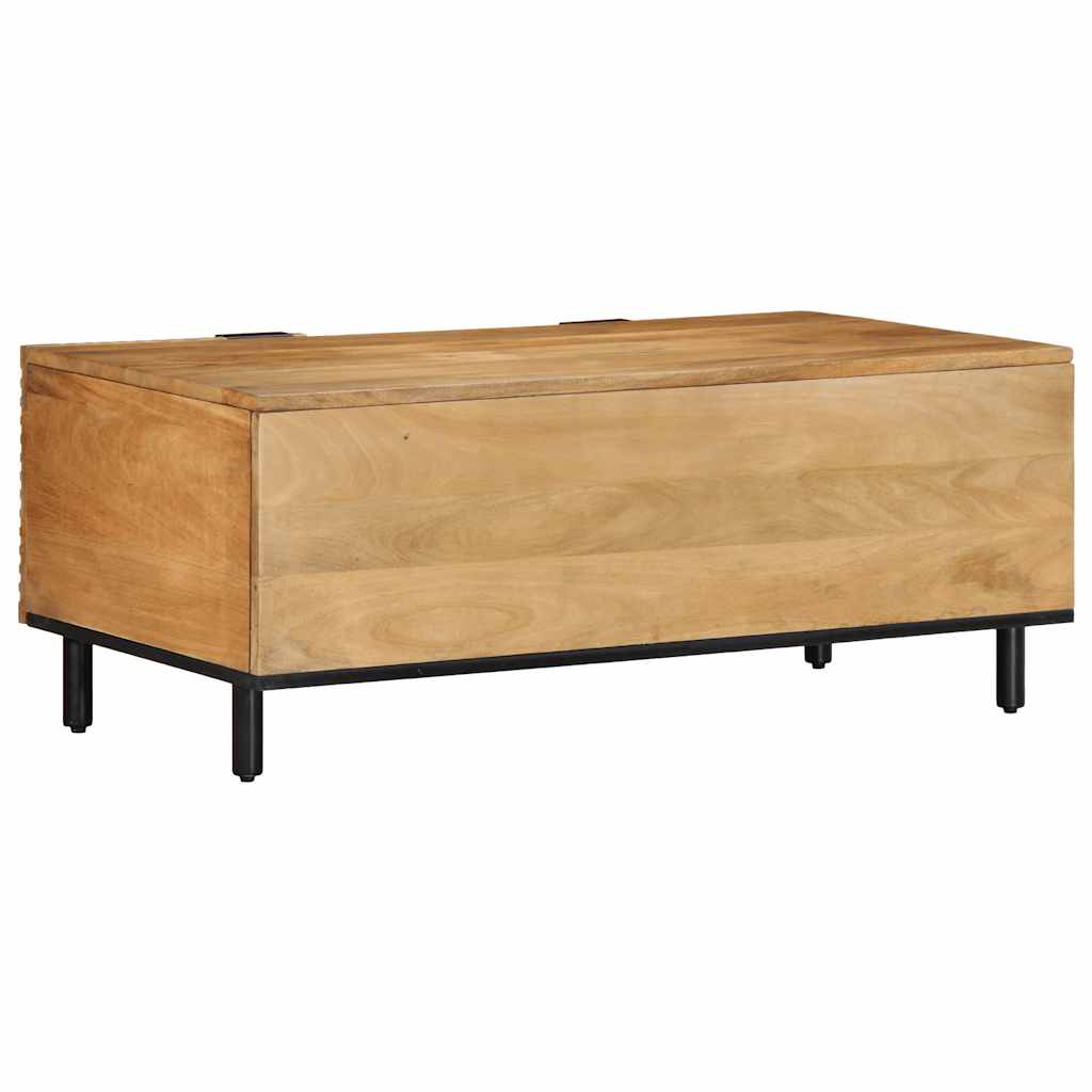 Tavolino da Salotto Marrone 100x54x40cm Legno Massello di Mango