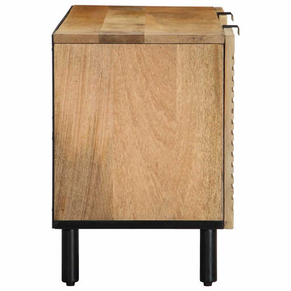 Mobile Porta TV Marrone 105x33x46cm in Legno Massello di Mango