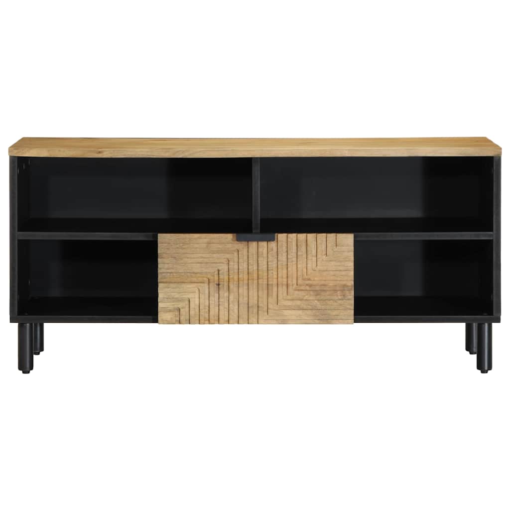 Mobile Porta TV Marrone 100x33x46 cm in Legno Massello di Mango