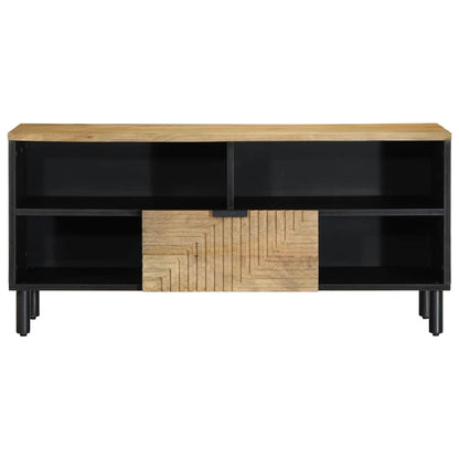 Mobile Porta TV Marrone 100x33x46 cm in Legno Massello di Mango