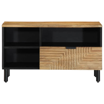 Mobile Porta TV Marrone 80x33x46 cm in Legno Massello di Mango