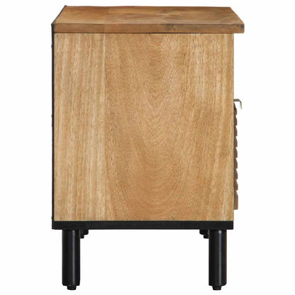 Mobile Porta TV Marrone 80x33x46 cm in Legno Massello di Mango