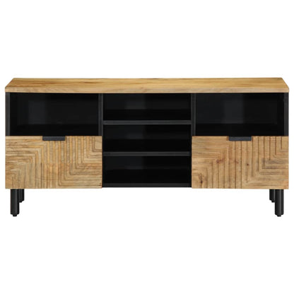Mobile Porta TV Marrone 100x33x46 cm in Legno Massello di Mango