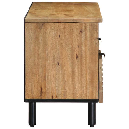 Mobile Porta TV Marrone 100x33x46 cm in Legno Massello di Mango