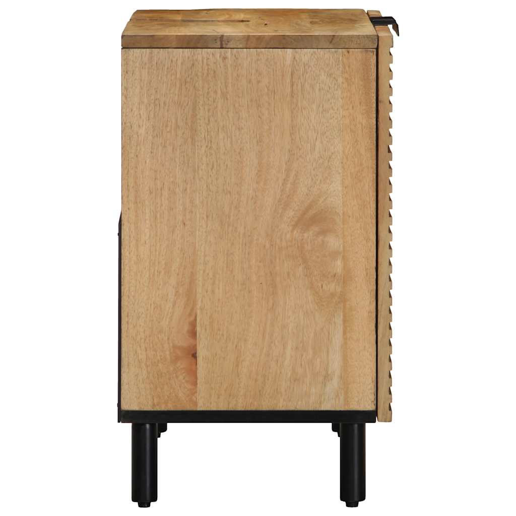 Mobile Lavabo da Bagno Marrone 62x33x58 cm Legno Massello Mango