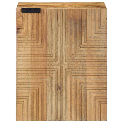Mobile Pensile da Bagno Marrone 38x33,5x48 cm Legno di Mango